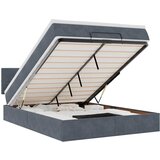 Maison Chic Otomanska Posteljni okvir - Dvoposteljna postelja - Zakonska postelja z vzmetnico temno siva 140x200cm žamet-J406, (21766463) | Shoptok.si