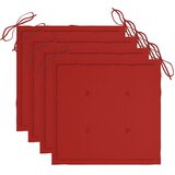  5-dijelni sklopivi vrtni blagovaonski set od bambusa Crvena 40 x 40 x 4 cm | Shoptok.si