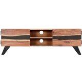 Maison Chic TV omarica - TV stojalo - Televizijska omarica 140x30x45 cm trden akacijev les, (21699155) Cene