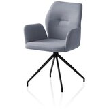 Livetastic Naslanjač Hilda, Temno Siva, Vrtljiv | Shoptok.si