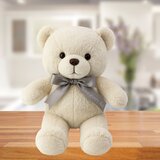 Plišana igračka medo sa sivom mašnom 55cm - bijeli | shoptok.hr