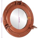  Zidno ogledalo Ø 30 cm od aluminija i stakla | shoptok.hr