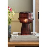 Leitmotiv Bordo staklena stolna lampa (visina 26 cm) Cadiz &amp;ndash; Slike