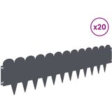  Ograda oko Travnjaka 20 kom. 103 x 25 cm Čelik Antracit | shoptok.hr