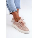 Boto Lace-Up Platform Sneakers Pink Tanvi | Shoptok.si