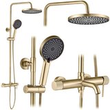 REA Bath Tuš set Rea Lungo Stripe Brush Gold | shoptok.hr
