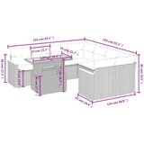 vidaXL 9-dijelni set vrtnih sofa s jastucima bež od poliratana | shoptok.hr