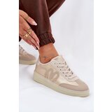 Boto Low Women's Sports Shoes Made Of Eco Leather Beige Iladira | Shoptok.si