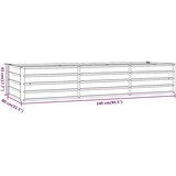  Povišena vrtna gredica boja hrđe 240 x 80 x 45 cm čelik COR-TEN | Eponuda.ba