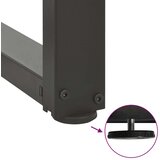  Noge za jedilno mizo v obliki črke T, 2 kosa, antracitne, 100x35x(72-73) cm, jeklo, (22123765) | Shoptok.si