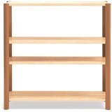 Teulat Ciglasti/u svijetloj prirodnoj boji regal u dekoru hrasta 126x128x43 cm Bona – Cijene