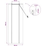 Rolo zavjesa Smeđa 40 x 160 cm Bambus | shoptok.hr