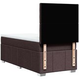  Krevet s oprugama i madracem tamnosmeđi 90 x 200 cm od tkanine | shoptok.hr