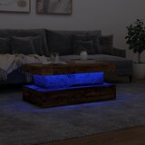  Stolić za kavu s LED svjetlima boja starog drva 90 x 50 x 40 cm | Shoptok.si