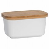 Maxwell williams Bela porcelanasta posoda za maslo z lesenim pokrovom Maxwell & Williams Basic Cene