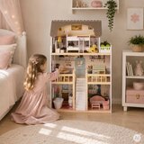 ECO TOYS Drvena kućica za lutke Laura s namje&amp;scaron;tajem Slike