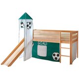 MID.YOU Igralna Postelja Kasper, 90x200, Zelena, Tobogan, Stolp | Shoptok.si