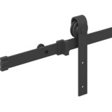 Pribor za klizna vrata 183 cm čelični crni | shoptok.hr