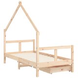  Okvir za dječji krevet s ladicama 80x160 cm od masivne borovine | shoptok.hr