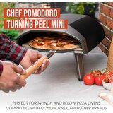 CHEF POMODORO aluminijasta pizza lopatka s perforacijo in lesenim ročajem | Shoptok.si