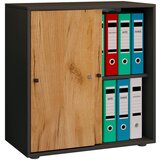 MID.YOU Pisarniški Regal Lona L, Antracit, Barva Hrasta | Shoptok.si