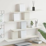  Lebdeća polica Zidne 4 pcs Bijeli 80 x 18 x 2,5 cm Čelik | shoptok.hr