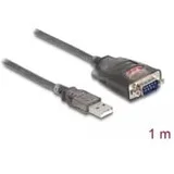 Adapter USB 2.0 Type-A to 1 x Serial RS-232 D-Sub 9 pin male with nuts with 3 x LED 1 m
