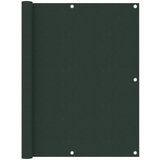 vidaXL Balkonsko platno temno zeleno 120x500 cm oksford blago, (20966817) Cene