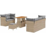  Sjedeća garnitura za vrt 8 kom. 5-Broj sjedala Bež 90 x 55 x 71 cm | shoptok.hr