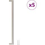 vidaXL Ročaji za omarico 5 kosov srebrni 320 mm nerjaveče jeklo, (21830041) | Shoptok.si