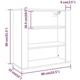  Visoka omara dimljen hrast inženirski les, (20654144) | Shoptok.si