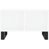  Stolić za kavu sjajni bijeli 60x50x36,5 cm konstruirano drvo | shoptok.hr