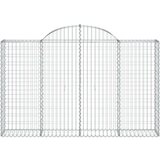  Lučne gabionske košare 11kom 200x30x120/140cm pocinčano željezo | shoptok.hr