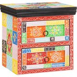 vidaXL Nočna omarica s predalom Množične barve 40 x 30 x 40 cm | Shoptok.si