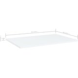 Police za knjige 8 kom bijele 60 x 40 x 1,5 cm od iverice | shoptok.hr