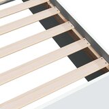 vidaXL Posteljni okvir bel 100x200 cm inženirski les | Shoptok.si