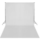 vidaXL Teleskopski fotografski sustav s potporom + bijela pozadina 3 x 5 m | shoptok.hr