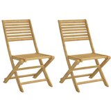  The Living Store Zložljivi vrtni stoli 2 kosa 48,5x61,5x87 cm trdna akacija - Vrtni Stol, (21461146) | Shoptok.si
