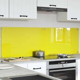 vidaXL Zaščita za kuhinjo 2 pcs Rumena 80 x 50 cm kaljeno steklo | Shoptok.si