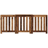 vidaXL Pokrov za radiator starinski les 205x21,5x83,5cm inženirski les | Shoptok.si