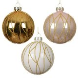 DEKOR DOM dekoracija - hanging bauble glass 8cm 071459 - assorted - kmg ( 045646 ) Cene