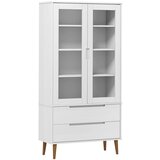  Vitrina MOLDE bijela 90 x 35 x 175 cm od masivne borovine | Eponuda.com