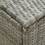 vidaXL Vrtna škatla za shranjevanje poli ratan 180x90x75 cm siva | Shoptok.si