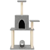  Penjalica za mačke sa stupovima za grebanje svjetlosiva 122 cm | Eponuda.com