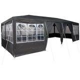 vidaXL paviljon za zabave z 12 stranskimi stenami antracit 8x4 m pe Cene