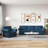 SOFA 2 pcs Plava - Plava 1 sjedalo +3 sjedala (210 cm) | shoptok.hr