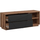 XORA nizka omarica črna, barve hrasta | Shoptok.si