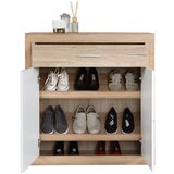 XORA KOMODA, bela, barve hrasta | Shoptok.si