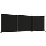 Maison Chic Paravan - Sobne pregrade 3-delni 525x180 cm črna blago, (22111653) | Shoptok.si