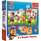 Puzzle Memorijske kartice 2u1 Paw Patrol Pas i tim u akciji Trefl 93337 Cijene